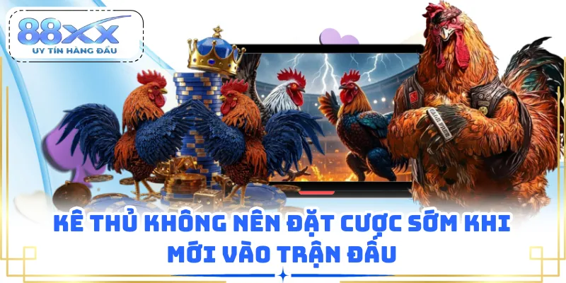 Kê thủ không nên đặt cược sớm khi mới vào trận đấu